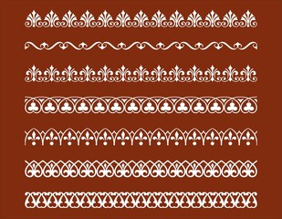 border decoration design elements, Decorative Seamless Border Design.