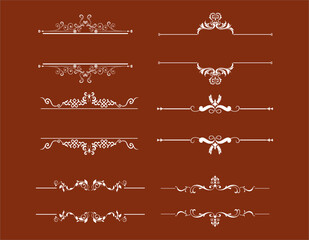border decoration design elements, Decorative Seamless Border Design.