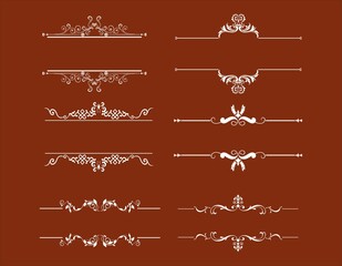 border decoration design elements, Decorative Seamless Border Design.