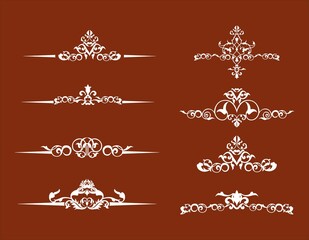 border decoration design elements, Decorative Seamless Border Design.