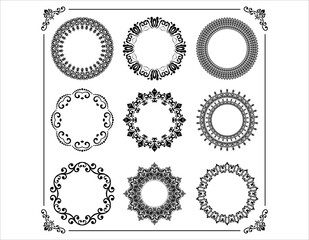 border decoration design elements, Decorative Seamless Border Design.