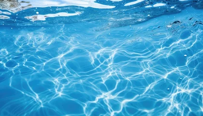 Fotobehang Water in sea swimming pool rippled water detail hd background © msroster