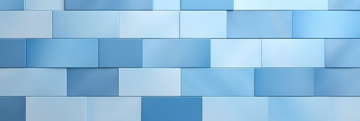 Blue ceramic wall and floor tile abstract background.
