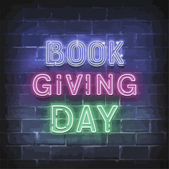 Fototapeta na wymiar International Book Giving Day typography , International Book Giving Day lettering , International Book Giving Day inscription , Book Giving Day typography , Book Giving Day