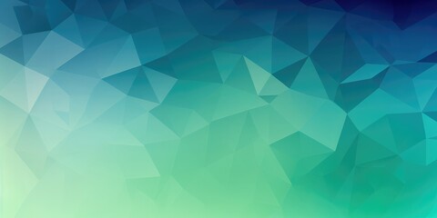 Obraz premium High quality horizontal rectangle of triangulated blue green color