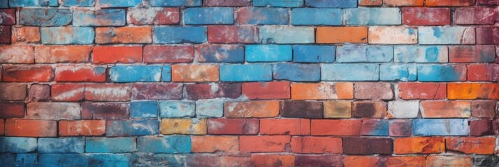 Texture of a painted brick wall as a background 