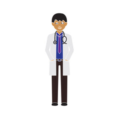 Health worker doctor icon