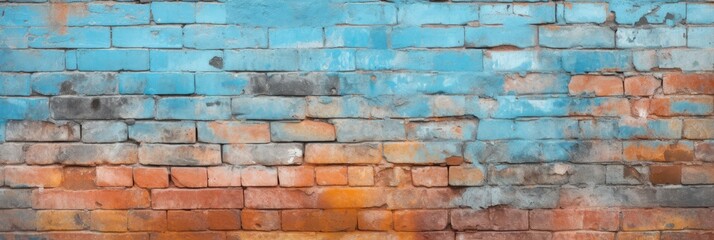 Texture of a painted brick wall as a background or wallpaper