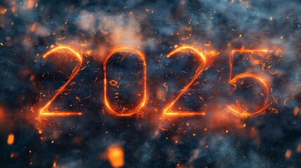 Blazing 2025: Fiery Embers and Cosmic Dust