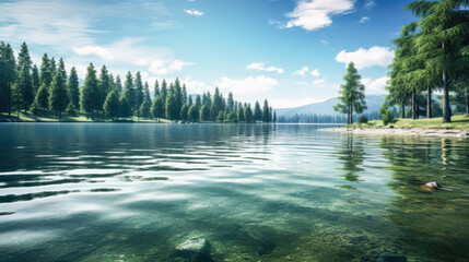 Tranquil Watercene: A Calming Lake, River, or Ocean View