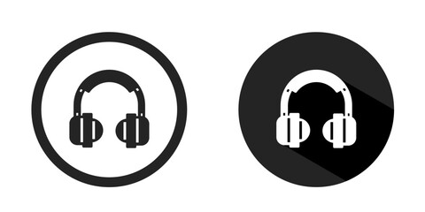 Headset icon. Headset icon vector design black color. Stock vector.