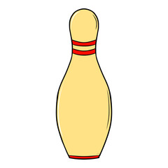 bowling pins illustration isolated vector