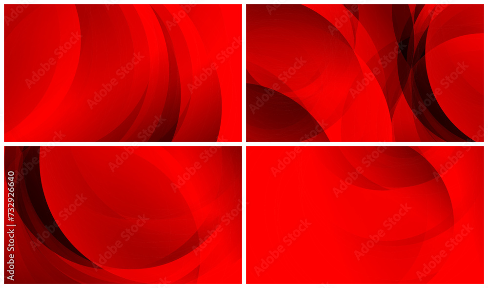 Aufkleber abstract red background. dynamic shapes composition set