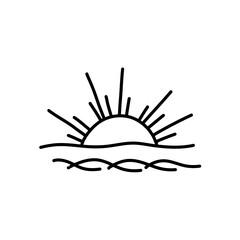 Hand drawn sun 