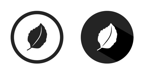 Leaf, leaves logo. Leaves, leaf icon vector design black color. Stock vector.