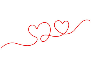 Valentines Love Line Art Background
