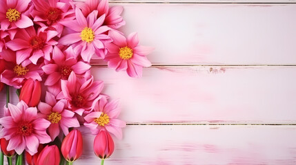 Fototapeta na wymiar Women's Day or Mother's Day theme background, decorative flower background pattern