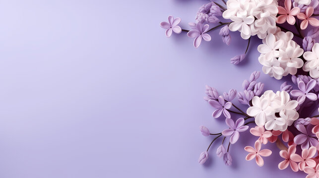 Women's Day or Mother's Day theme background, decorative flower background pattern