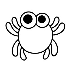 Halloween spider line icon.