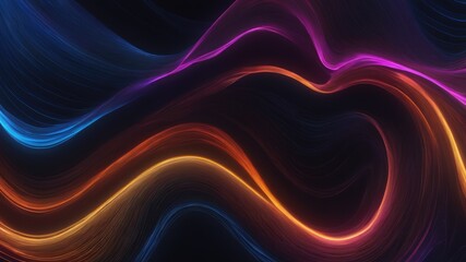 Obraz premium Abstract background with glowing lines, Abstract colorful background with lines, Colorful wavy lines wallpaper, Abstract wave lines background,