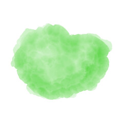 Green abstract watercolor brush background.