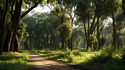 Fototapeta premium path in the forest high definition(hd) photographic creative image