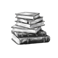Stack of books png
