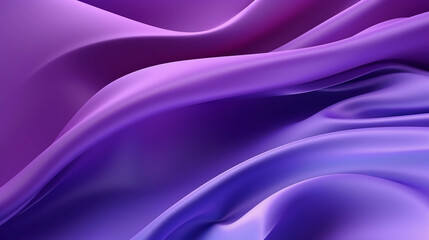 Obraz premium 3d rendering, abstract fashion background with curvy layers and folds. Drapery waving and fluttering. Modern ultraviolet wallpaper 