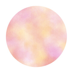 Watercolor circles round shapes.