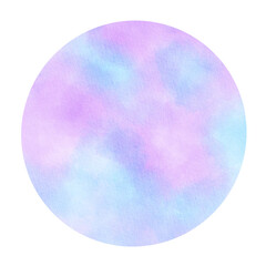 Watercolor circles round shapes.