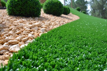 Obraz premium outdoor grass in backyard landscaping style inspiration ideas