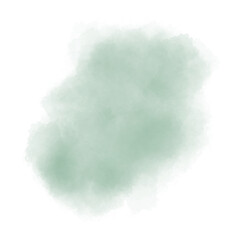 Green abstract watercolor brush background.
