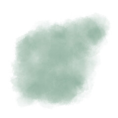 Green abstract watercolor brush background.