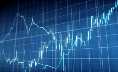 Naklejka premium Stock market online business concept. business Graph