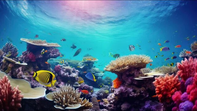 coral under the sea