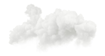 Cloud formation landscape graphic cutout on transparent backgrounds 3d rendering png