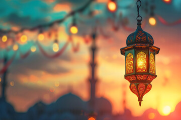 Fototapeta na wymiar ramadan Kareem, Ramadan crescent moon, Eid Mubarak Islamic festival social media banner and Eid Mubarak Post Template, islam