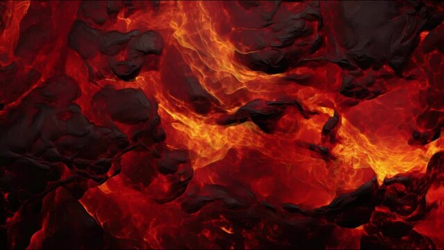 liquid gold and molten lava flow