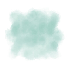 Green abstract watercolor brush background.
