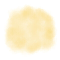 Yellow abstract watercolor brush background.