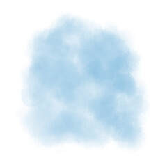 Blue abstract watercolor brush background.