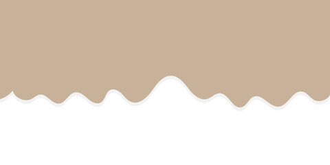 Abstract torn brown paper background with space for text area. vector illustration