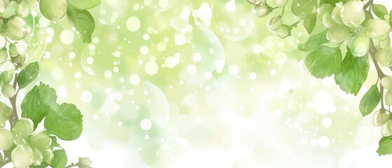 green leaves background with background and copy space ready