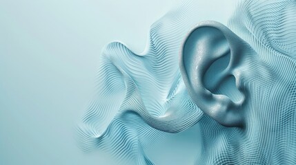 Greeting Card and Banner Design for World Hearing Day Background