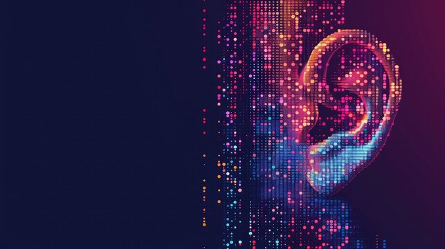 Greeting Card and Banner Design for World Hearing Day Background