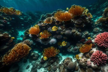 coral reef in the sea