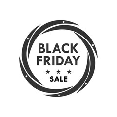 Black friday sale design logo template illustration