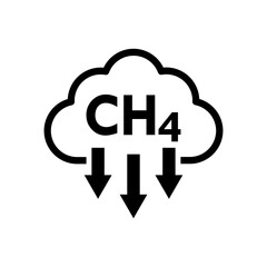 Emission methane design logo template illustration