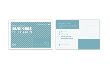 POSRCARD DESIGN TEMPLATE DESIGN. MODERN CORPORATE SIMPLE POSTCARD DESIGN.