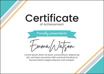 elegant certificate template